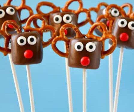 At hoppe sammensmeltning tåbelig Chocolate Reindeer Marshmallow Pops - Just a Taste