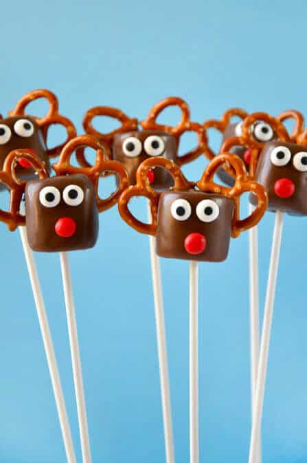 Chocolate Reindeer Marshmallow Pops Recipe