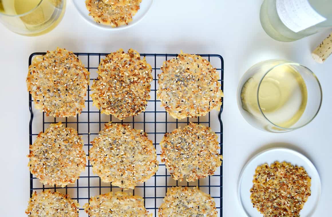 Everything Parmesan Cheese Crisps Just a Taste