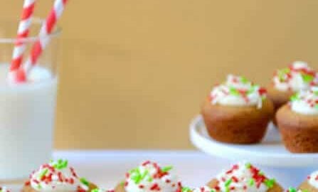 Gingerbread Cookie Cups with Cream Cheese Frosting Recipe