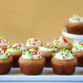Gingerbread Cookie Cups with Cream Cheese Frosting Recipe