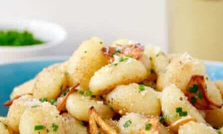 Quick Gnocchi with Crispy Garlic Recip