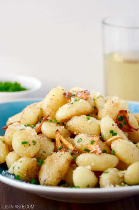 Quick Gnocchi with Crispy Garlic Recipe