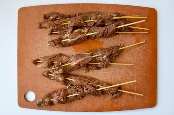 5-Ingredient Beef Satays Recipe