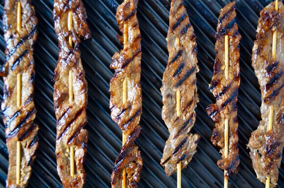 5-Ingredient Beef Satays Recipe