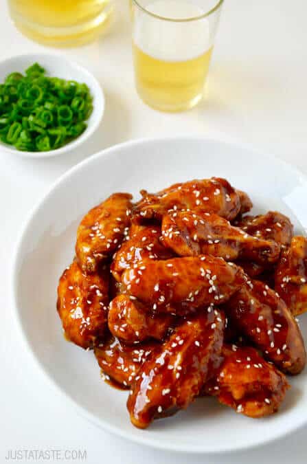 Crispy Baked Teriyaki Chicken Wings Just A Taste