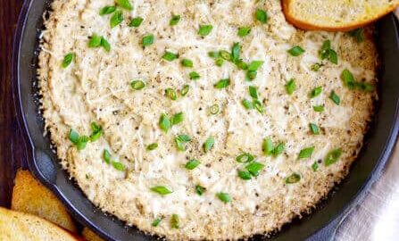 Cheesy Roasted Cauliflower Dip Recipe