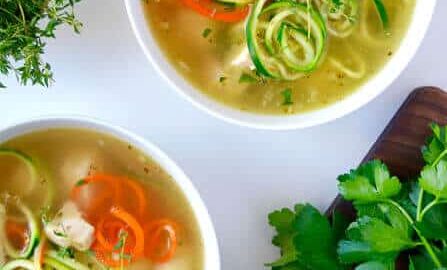 Zucchini Noodle Chicken Soup Recipe