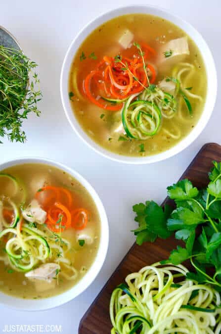 Zucchini Noodle Chicken Soup Recipe