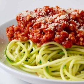 Zucchini Noodles with Turkey Bolognese Recipe