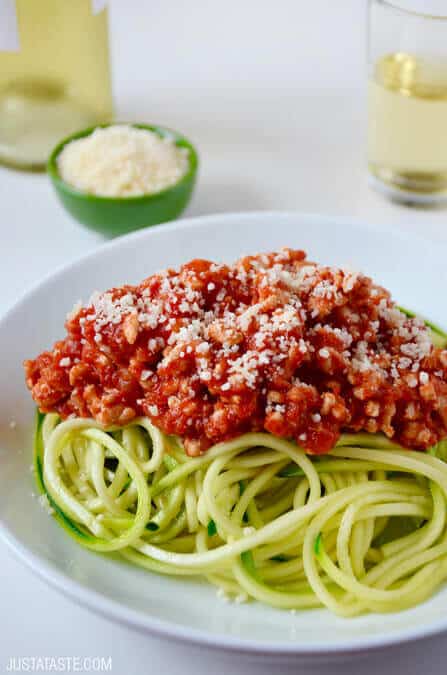 Zucchini Noodles with Turkey Bolognese Recipe