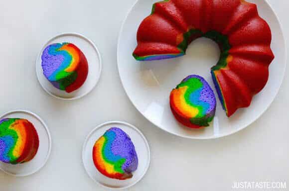 Easy Homemade Rainbow Cake Recipe