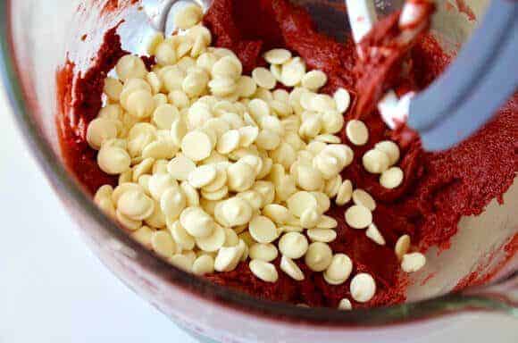 Red Velvet Chocolate Chip Cake Mix Cookies Recipe