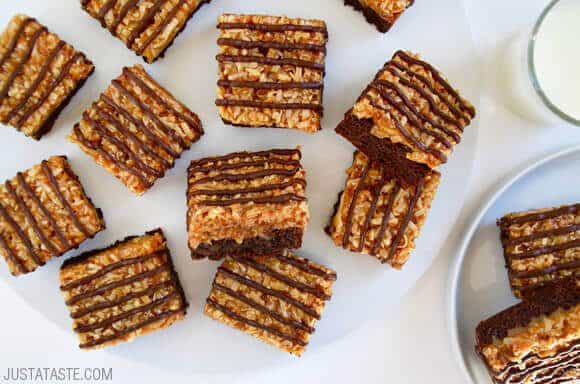 Samoas Coconut Caramel Brownies Recipe