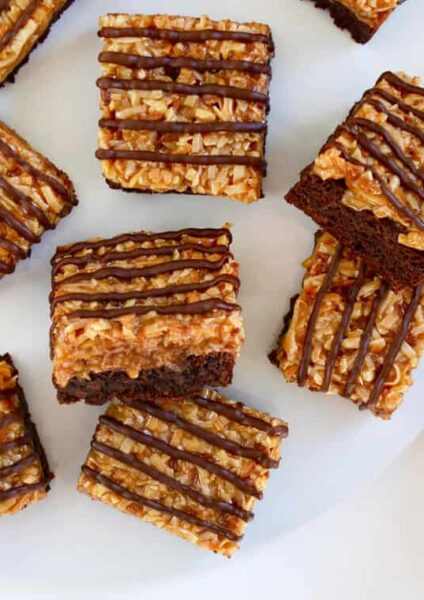 Samoas Coconut Caramel Brownies Recipe