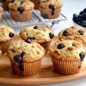 Blueberry Coffee Cake Muffins with Streusel