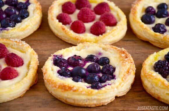 Fruit and Cream Cheese Breakfast Pastries Recipe