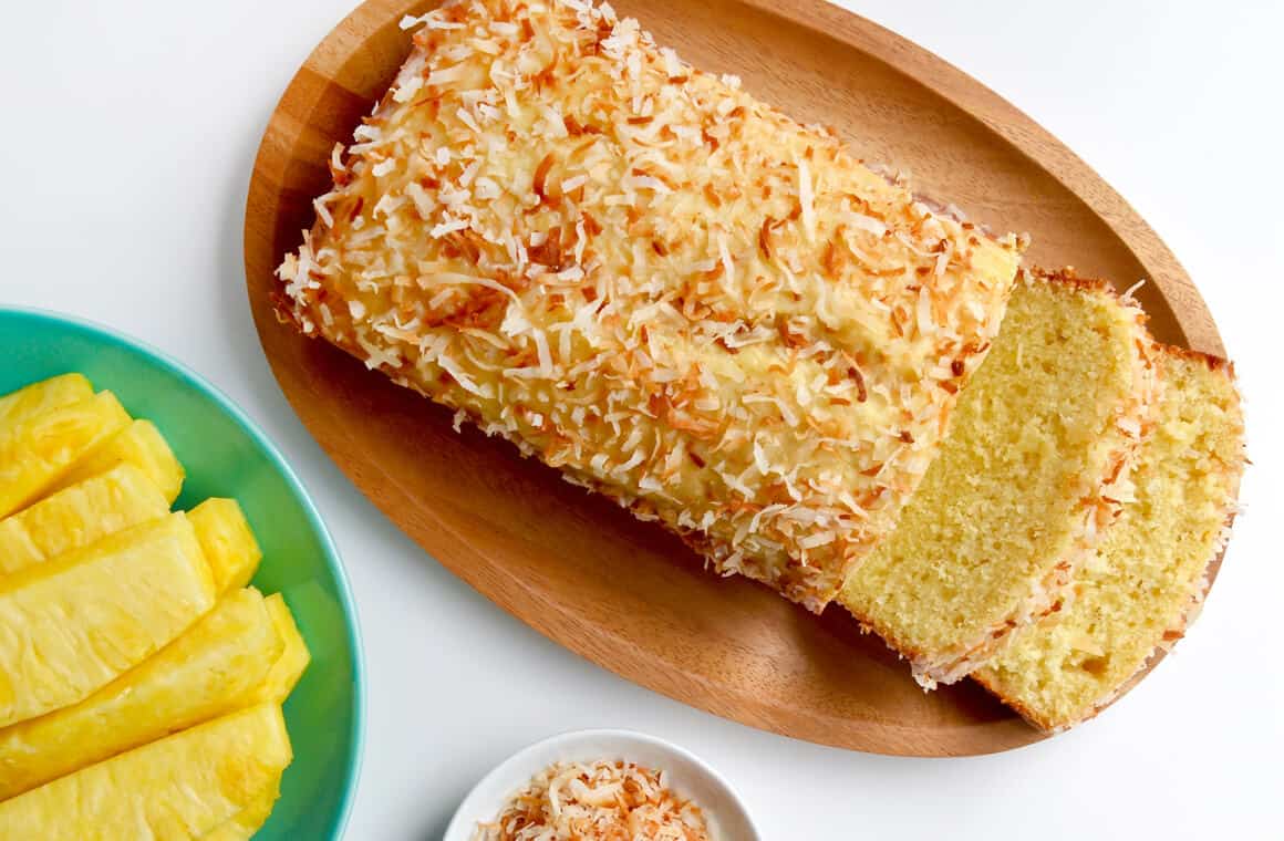 Glazed Pineapple Coconut Bread Just a Taste