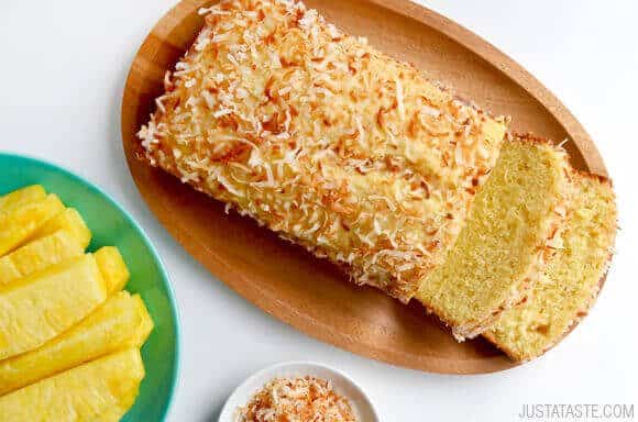 Glazed Pineapple Coconut Bread Recipe