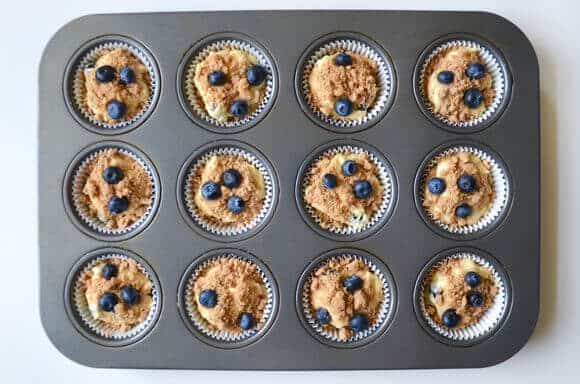 Blueberry Coffee Cake Muffins with Streusel Recipe