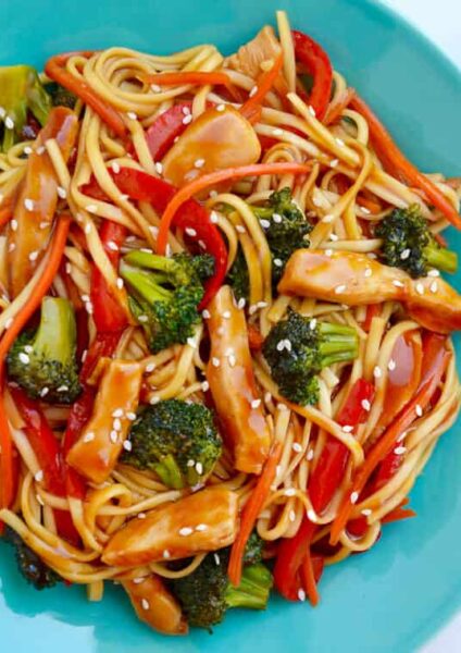 Teriyaki Chicken Stir-Fry with Noodles Recipe