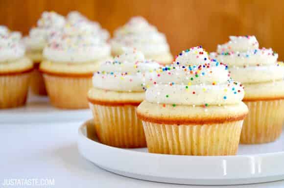 Vanilla Bean Cupcakes with Buttercream Frosting Recipe