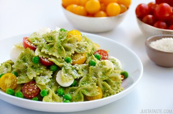 Pea Pesto Pasta Salad Recipe