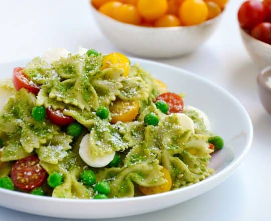 Pea Pesto Pasta Salad Recipe
