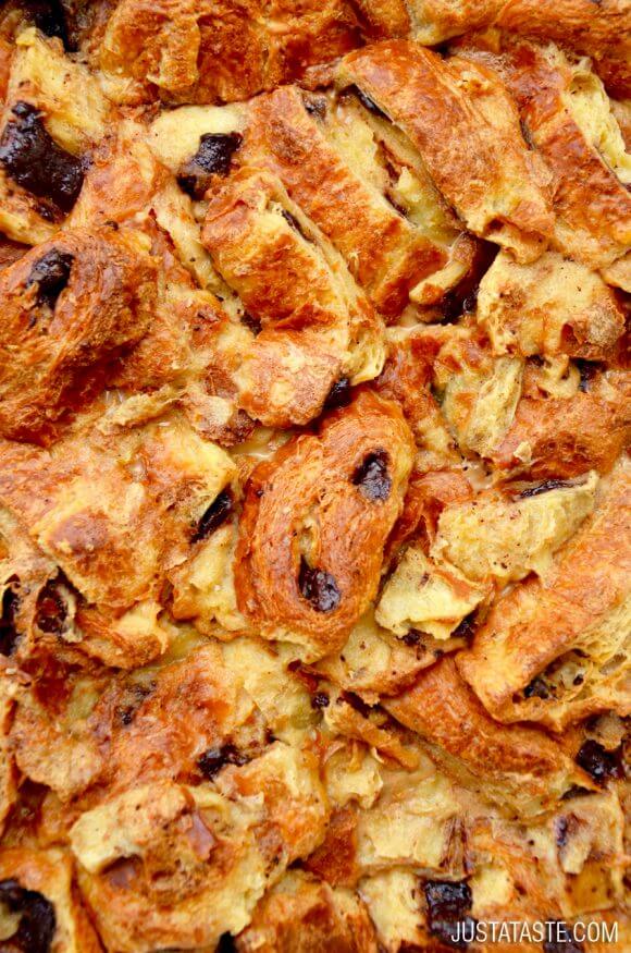 Chocolate Croissant Bread Pudding Recipe