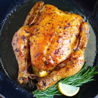 MONDAY: Simple Roast Chicken with Garlic and Lemon