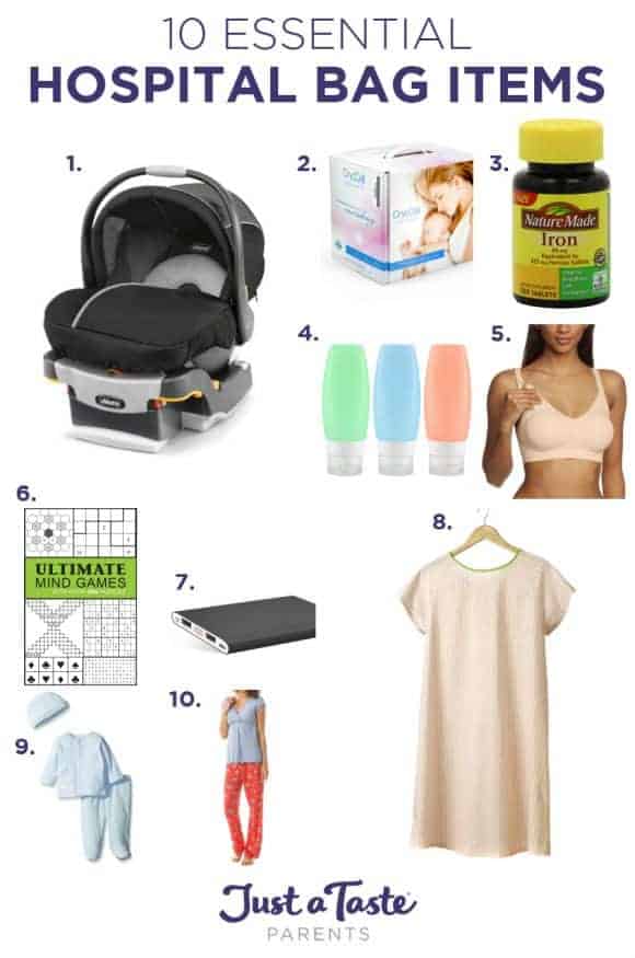 10 Essential Hospital Bag Items