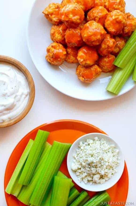 Baked Buffalo Chicken Meatballs Photo