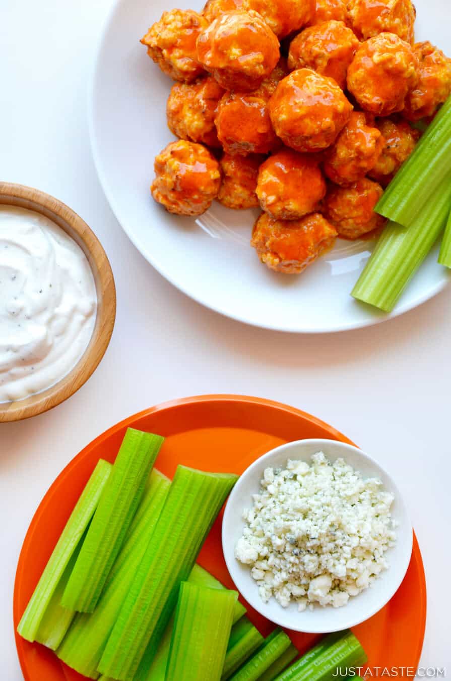 Baked Buffalo Chicken Meatballs Just A Taste