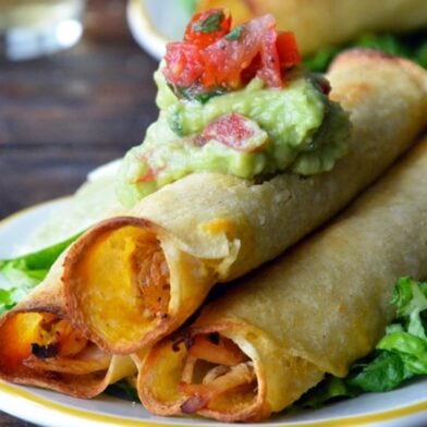 MONDAY: Baked Chicken and Cheese Taquitos