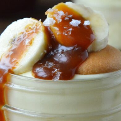 SWEET TREAT: Banana Pudding with Salted Caramel Sauce