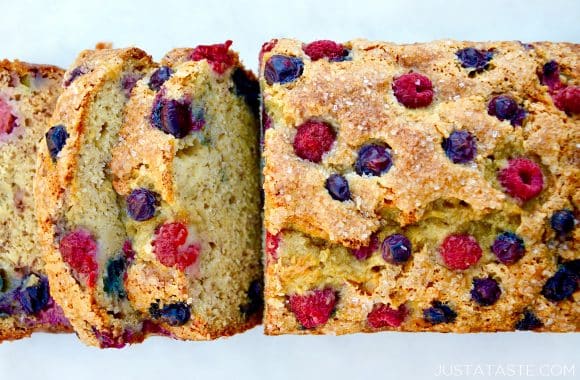 Mixed Berry Banana Bread Recipe