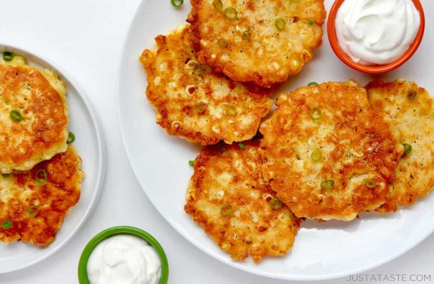 Quick and Easy Corn Fritters Just a Taste