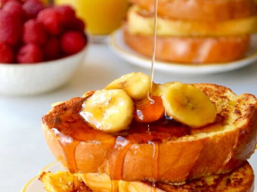 Easy French Toast With Caramelized Bananas Just A Taste
