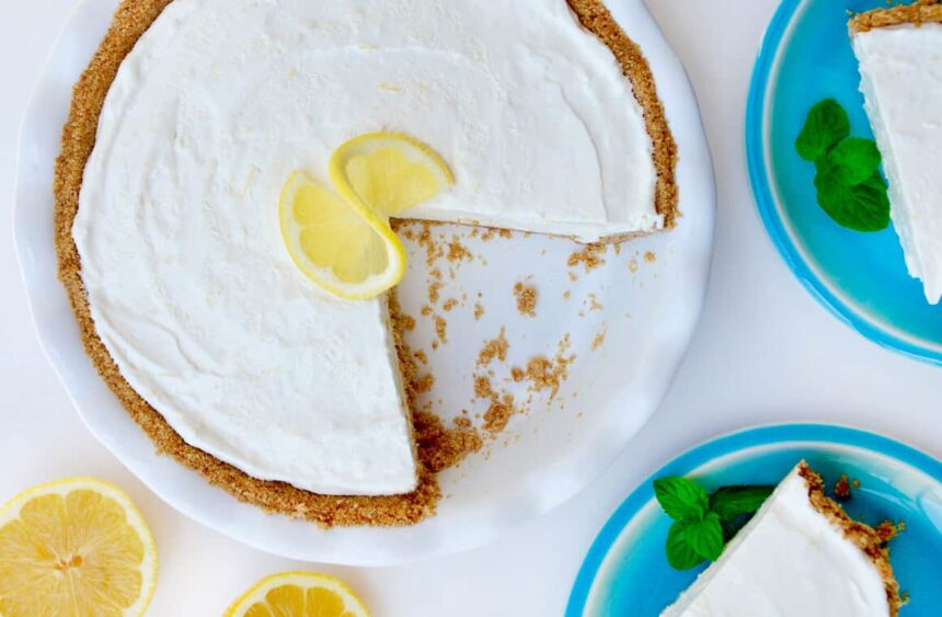 Frozen Lemonade Pie Just a Taste