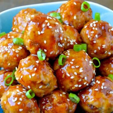 MONDAY: Baked Teriyaki Chicken Meatballs