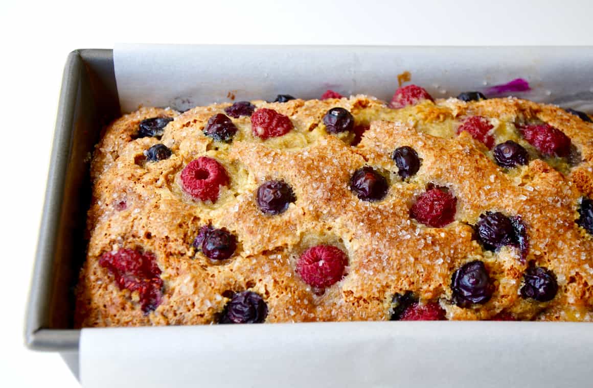 Mixed Berry Banana Bread Just a Taste