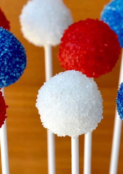 Red, White and Blue Oreo Cookie Pops