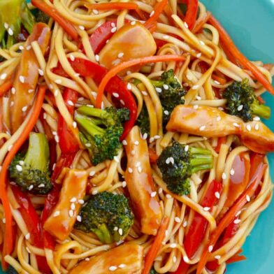 WEDNESDAY: Teriyaki Chicken Stir-Fry with Noodles