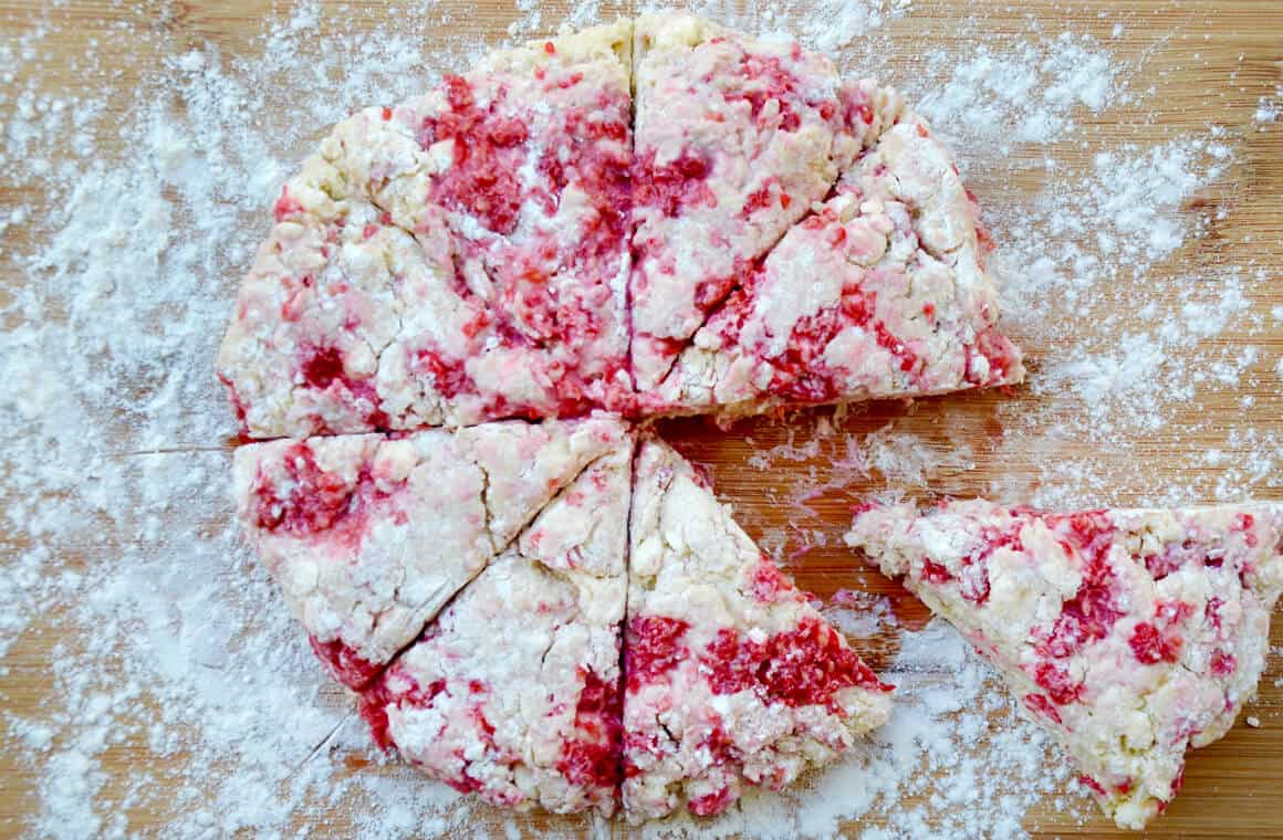 White Chocolate Chip Raspberry Scones Just a Taste
