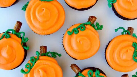 Chocolate Halloween Cupcakes with Cream Cheese Frosting Recipe