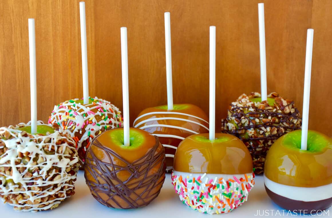 Easy Caramel Apples Just a Taste