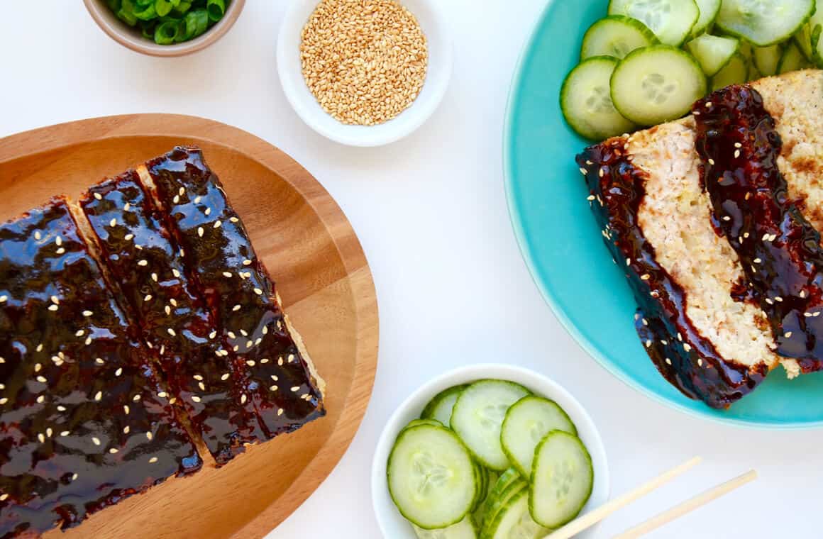 Glazed Asian Chicken Meatloaf Just a Taste