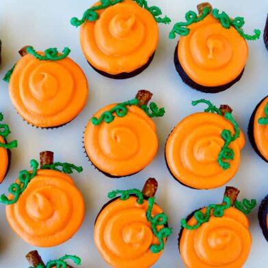 Chocolate Halloween Cupcakes with Cream Cheese Frosting Recipe