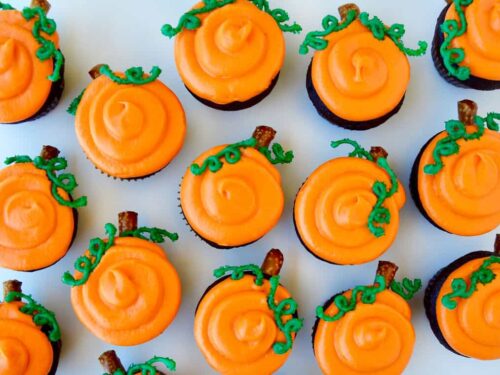 Chocolate Halloween Cupcakes With Cream Cheese Frosting Just A Taste