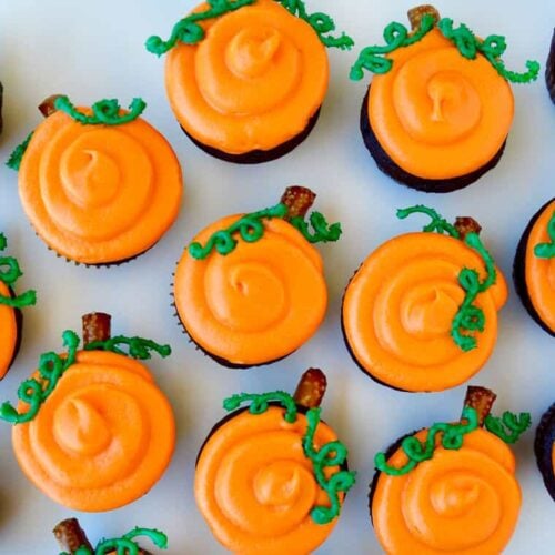 chocolate halloween cupcakes with cream cheese frosting just a taste